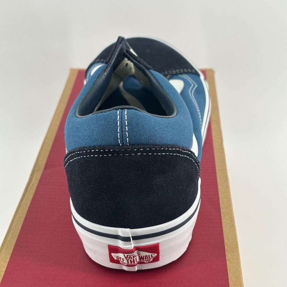 Vans Old Skool Sneakers Mens 10.5 Womens 12 Navy Black Suede Canvas VN000D3HNVY